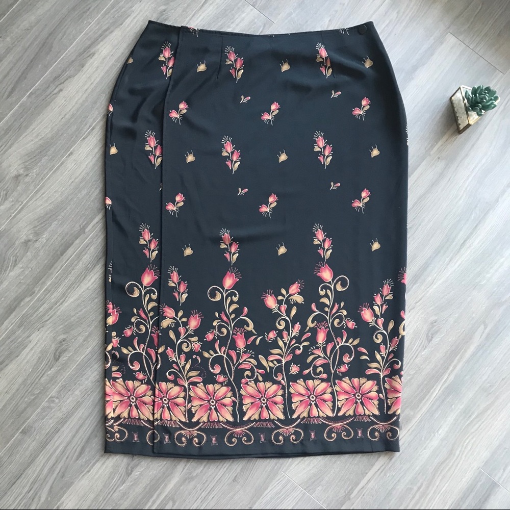 Jessica high waisted full length wrap skirt